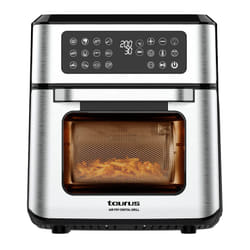 Taurus Air Fry Digital Grill Unique 12 L Autonome 1800 W Friteuse d’air chaud Noir, Acier inoxydable