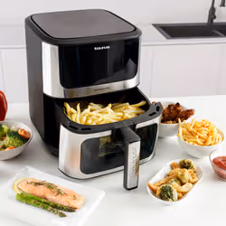 Taurus AIR FRY DIGITAL 7S VIEW Friteuse à air chaud 6,5L 1600W Argent, Noir - Vue supplémentaire 4