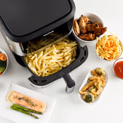 Taurus AIR FRY DIGITAL 7S VIEW Friteuse à air chaud 6,5L 1600W Argent, Noir - Vue supplémentaire 5