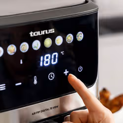 Taurus AIR FRY DIGITAL 7S VIEW Friteuse à air chaud 6,5L 1600W Argent, Noir - Vue supplémentaire 6