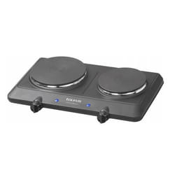 Taurus Volcano Duo Noir, Acier inoxydable Comptoir 120 cm Plaque scellée 2 zone(s)
