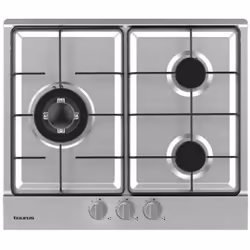 PUISSANTE : plaque de cuisson au gaz de avec trois zones de cuisson de et une puissance dejusqu'à 6050W. Il est également dot ...