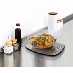 Taurus Easy Inox Acier inoxydable Comptoir Ovale Balance de ménage électronique