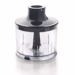 Hachoir pour mixeur plongeant - LACOR - 2 lames inox - Bol gradué 500 ml - Gris