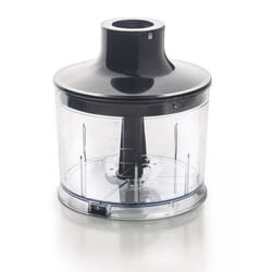 Hachoir pour mixeur plongeant - LACOR - 2 lames inox - Bol gradué 500 ml - Gris