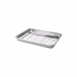 Existe en plusieurs tailles Plat à four 26.5 x 20.5 x 2.5 cm avec grille - Un plat pratique et multifonctions qui vous permet ...