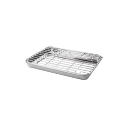 Lacor - plat a four avec grille 26,5X20,5X2,5CM