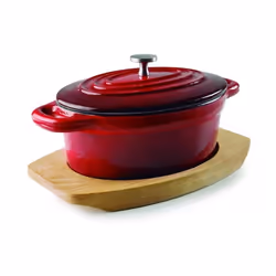 Cocotte ovale avec couvercle Lacor Magma 13x10 cm