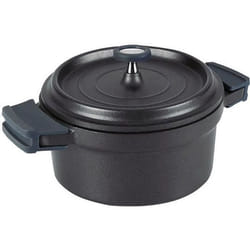 Lacor - cocotte ronde en fonte émaillée 24cm noir - 25925