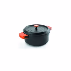 Lacor - cocotte ronde en fonte émaillée 28cm noir - 25929
