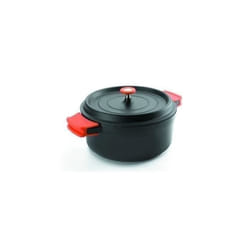 Lacor - cocotte ronde en fonte émaillée 28cm noir - 25929