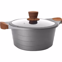 Lacor - faitout anti-adhésif 24cm gris - 27324