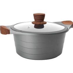 Lacor - faitout anti-adhésif 24cm gris - 27324
