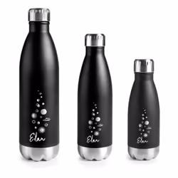 Lacor 62536, 260 ml, Vélo, Utilisation quotidienne, Fitness, Randonnée, Sports, Noir, Acier inoxydable, Adulte, Homme/femme