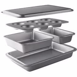 Lot de 5 moules - LACOR - Delize - En acier carbone haute qualité - Empilable