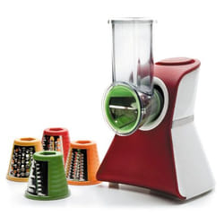Lacor 69115 Râpe électrique et spiraliseur Plastique Rouge
