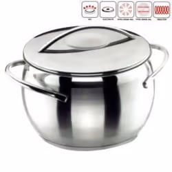 Marmite avec couvercle Lacor Belly 28 cm