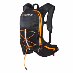 Sac à Dos Hydratation - Columbus - Andia 4 - Noir/Orange - 4L - Sécurité Réfléchissante
