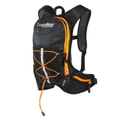 Sac à Dos Hydratation - Columbus - Andia 4 - Noir/Orange - 4L - Sécurité Réfléchissante