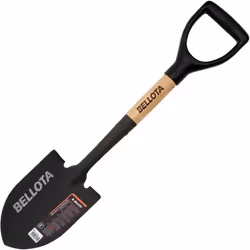 Bellota 5526, Pelle de plage, Acier, Noir, Bois, En forme de D, Monochromatique, 930 g