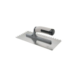 Platoir denté en acier inoxydable Bellota Manche bi-matière - Dents carrées 6mm - 587406BIMINOX
