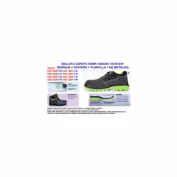 La chaussure BelloTA COMP+ 72310 numéro 46 est une chaussure de sécurité S1P en daim. Il possède un embout et une semelle non ...