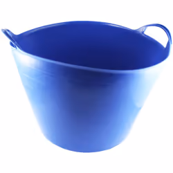 Nacelle en plastique bleu d'une capacité de 42 litres - Usage alimentaire - Légère et résistante - Base plate et stable