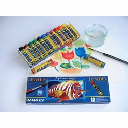 OZ International BOÎTE DE 12 CRAIES AQUARELLABLES JUMBO