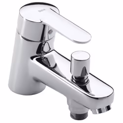 Le mitigeur bain-douche monotrou VICTORIA de la marque Roca est conçu pour une installation murale pratique et élégante. Ce m ...