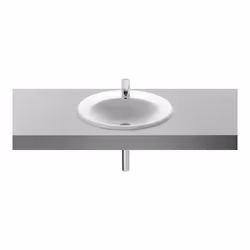 Le lavabo en porcelaine JAVA de ROCA comprend un trou encastré, un trou pratiqué et un trou encastré pour l'installation de l ...