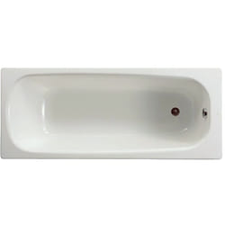 Roca - Baignoire rectangulaire avec pieds percée 1 trou Contesa 160x70 blanc