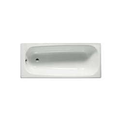 Baignoire avec pieds contesa 150x70cm percée un trou en acier blanc Roca A236096000