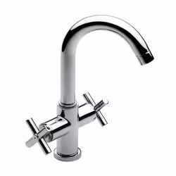 Présentation Mélangeur pour lavabo "Roca LOFT". Lavabo monotrou à bec tube mobile haut, livré avec vidage automatique en lait ...