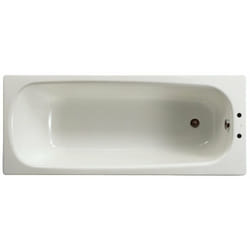 Roca - Baignoire acier Contesa percée 2 trous sans pieds 160x70
