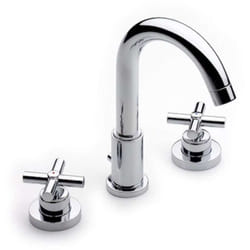 Roca Loft - Mitigeur de lavabo avec vidage, installation 3 trous, chrome A5A4443C00