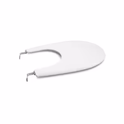 Le couvercle de bidet VICTORIA de ROCA est un accessoire rond avec des charnières en acier inoxydable. Un accessoire compatib ...