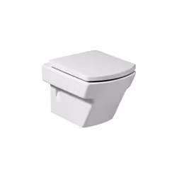 Cuvette de WC suspendue avec bride fermée. Évacuation horizontale. Dimensions (Lxlxh) : 355x500x400mm