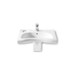 Roca - meridian lavabo mural en porcelaine pour handicapés
