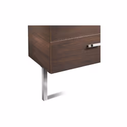Description générale Jeu de 2 pieds VICTORIA/UNIK en aluminium avec finition chromée, spécialement conçu pour les meubles de ...