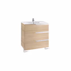 Présentation Longueur 700 mm Largeur 460 mm Hauteur 740 mm Ensemble meuble 3 tiroirs avec fermeture amortie et lavabo en porc ...