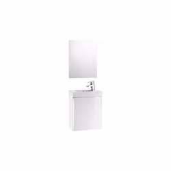 Présentation Longueur 450 mm Largeur 250 mm Hauteur 575 mm Pack meuble 1 porte battante avec fermeture amortie et lave-mains  ...