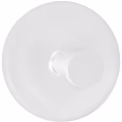 Crochet adhésif rond blanc - lot de 2