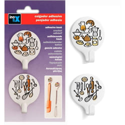 Crochet ADHX2 rond deco cuisine 53X42X17 Inofix 2170-5-