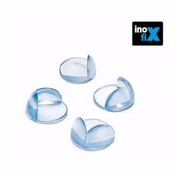 Le protège-bord transparent Inofix est livré sous blister pratique de 4 unités, idéal pour protéger les bords de vos meubles  ...