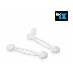 Fermeture de sécurité polyvalente longue blanche 5100-2-001 Blister 2 unités Inofix