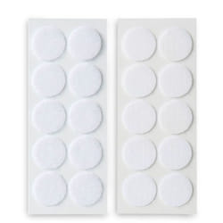 Inofix - disques adhesifs diam. 20MM blanc auto agrippants 2146-2-