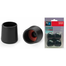 Embout Rondx4 Pour Diam20 Noir Inofix