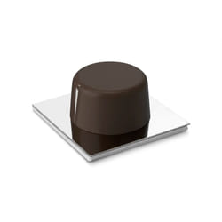 Inofix 2023 arrêt de porte Marron Métal, Polyvinyl chloride (PVC)