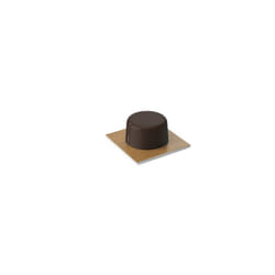 Inofix - Blister de 2 butées de porte adhésives, foncé/foncé, 45x45mm, 2023-9