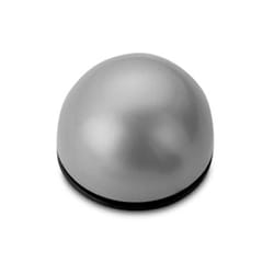 Butee de porte adhesive flexible gris metallisé (blister 2 unites) Inofix